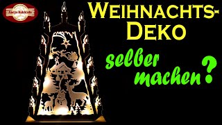 Weihnachtsdeko selber machen mit der Dekupiersäge  Scroll saw project for christmas  DIY [upl. by Ahsiekal]