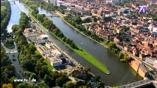 Schweinfurt aus der Luft  Überflug mit dem Hubschrauber [upl. by Ataynek]