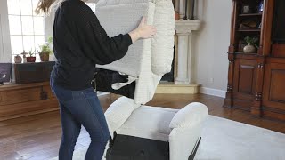 How to Install and Remove a Back on a Best Home Furnishings Recliner [upl. by Noid]