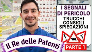 SEGNALI DI PERICOLO PT1  IL RE DELLE PATENTI  PATENTE B  ESAME DI TEORIA [upl. by Krysta299]