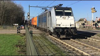 186 4289 RTB Cargo Railpool with Container Train at Blerick the Netherlands 🇳🇱 November 32024 🎥🚂 [upl. by Lorianne]