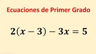 Ecuaciones con productos indicados [upl. by Eiramasil]