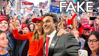 Trump Rally Prank As FAKE Vivek Ramaswamy KICKED OUT [upl. by Ettezyl]