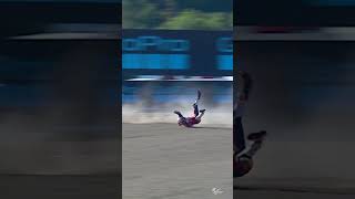 Acostas massive Warm up crash 💥  2024 SpanishGP [upl. by Legge]