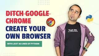 Create Your Own Browser Using Python  Python Project  PyQt5 [upl. by Aneed]