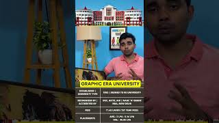 BCA from GRAPHIC ERA UNIVERSITY DEHRADUN  PLACEMENT  FEES  shorts youtubeshorts [upl. by Esertal]