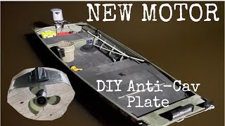 My New Outboard Fixing Painting and DIY Cavitation Plate [upl. by Elletse]