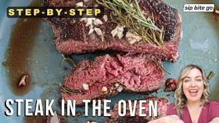 How To Cook Sirloin Steak In Oven [upl. by Terrie]