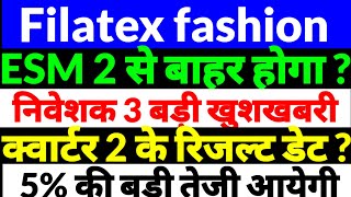 Filatex fashion Share Latest NewsFilatex fashion stockFilatex fashion share news in hindi 2024 [upl. by Alyag]