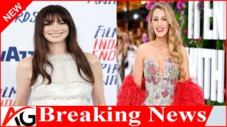 Anne Hathaway apologizes for a rude interview citing comparisons to Blake Lively [upl. by Hoashis]