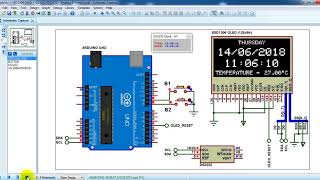 Arduino with DS3231 DS3232 and SSD1306 OLED  Simulation [upl. by Julissa305]