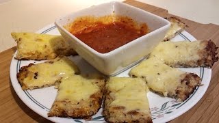 How to make Cauliflower Breadsticks low carb LCHF [upl. by Melmon]