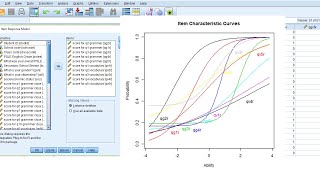 The SPSS Item response theory IRT analysis  New [upl. by Tyler817]