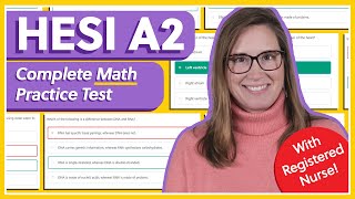 HESI A2 Math Practice Test With Registered Nurse [upl. by Adnam]