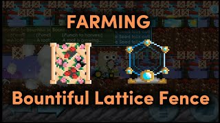 PROFIT Farming Bountiful Lattice Fence menggunakan TM Growtopia 2024 [upl. by Grubb210]