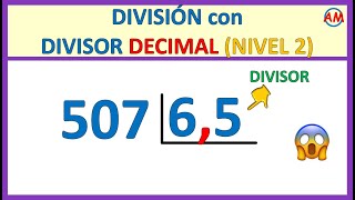 📌 DIVISIÓN con DECIMALES en el DIVISOR  Super fácil 😎  Ejercicio N° 4 [upl. by Jangro]