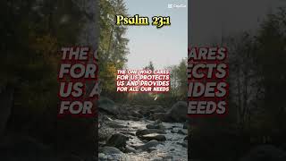 Verse of the day  Psalm 231 godcaresgodprotectsgodprovides [upl. by Aicemak]