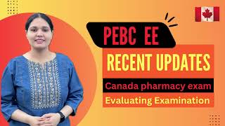 PEBC Evaluating exam recent updates  Canada pharmacy exam  foreign pharmacist in Canada Pharmacy [upl. by Arluene]