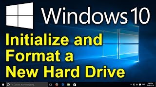 How to Install and Activate a Second Hard Drive in Windows 10 [upl. by Rrats55]