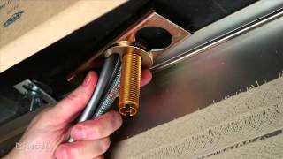 Installing a pulldown or pullout faucet with Reflex  Moen Guided Installations [upl. by Alioz]