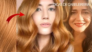 MISTURAS PARA LOIRO ACOBREADO TOM QUENTE E SUPER ESTILOSO e Cobrir Cabelo Branco HairTutorial [upl. by Adnical848]