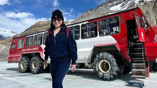 Columbia Icefield AdventureAthabasca GlacierColumbia SkywalkJasper National ParkAthabasca Falls [upl. by Vashtee]