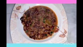 Rajma ki recipe red eye beans curry [upl. by Blackington583]