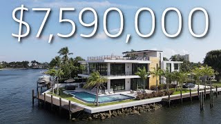 A YACHTERS DREAM INSIDE THIS 7590000 MODERN MANSION WITH 2 DOCKS amp 240 FEET OF WATER FRONTAGE [upl. by Leggat]