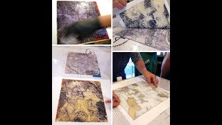 Slideshow Encaustic Collagraph Scenes from Workshops amp Studio Work [upl. by Featherstone737]