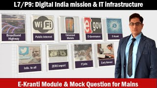 L7P9 IT infrastructure Digital India Mission EKranti Digital DivideIndia vs Bharat [upl. by Ayisan]