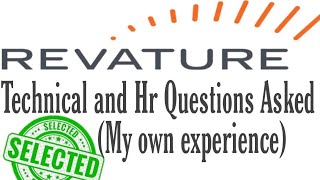 Revature Technical and HR interview experiences  Complete details about Revature hiring process [upl. by Lletnom]