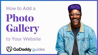 GoDaddy Tutorial How to Add and Customize a Photo Gallery on Your Website [upl. by Harat]