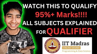 IIT Madras BS Data Science Qualifier Full Syllabus and Guide Exam Pattern Tips and Revision [upl. by Vacla121]