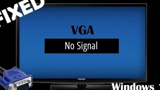 Cable Not connected or No connection on Monitor PC VGA Problem [upl. by Tatman]