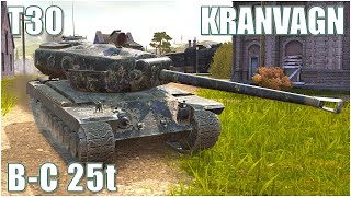 T30 Kranvagn amp BC 25t ● WoT Blitz [upl. by Ailimat]