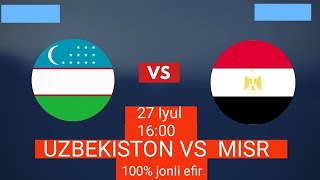 Uzbekiston Misr jonli efirda tomosha qilish [upl. by Wenoa259]