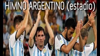 HIMNO NACIONAL ARGENTINO  HINCHADA OFICIAL ARGENTINA MUNDIAL 2014 [upl. by Ebner]