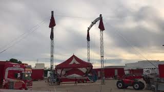 Cirque Luigi Zavatta démontage du chapiteau 2017 [upl. by Anivol]