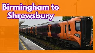 Birmingham New Street to Shrewsbury  FULL JOURNEY  West Midlands Railway 196 stopping service [upl. by Annaerda960]