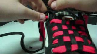 how to make checkerboard shoelaces [upl. by Stockton884]