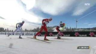 Petter Northug driter på svenskene Holmenkollen SkiVM 2011 [upl. by Ijat]