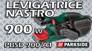 levigatrice nastro e disco Parkside PTS370B2 RECENSIONE [upl. by Yedoc]