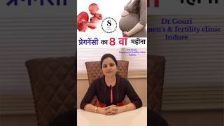 प्रेगनेंसी का आठवाँ महीना कैसे होता है  8th Month of Pregnancy in hindi shorts Drgourirai [upl. by Nazay]