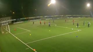 Fussballtraining Spielform  Aufbauspiel vs Umschaltspiel  4 plus 2 gegen 3 [upl. by Talyah]