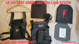 Body Armor AR500 steel plates and Scorpion Tactical Gear Spartan Armor spall bag review [upl. by Hazard]