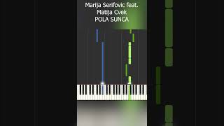 Marija Serifovic feat Matija Cvek  POLA SUNCA  Piano cover [upl. by Ennairek]