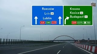 Autostrada  Highway A4 Dębica  Rzeszów [upl. by Spear]