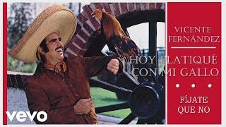 Vicente Fernández  Fíjate Que No  Cover Audio [upl. by Chiaki]