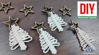 MACRAME CHRISTMAS TREE TUTORIAL [upl. by Eelyrag]