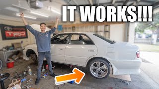 1JZ TOYOTA CHASER IS NOW MANUAL R154 Conversion Part 4 [upl. by Janey615]